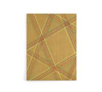 Artery8 Abstract Geometric Plaid Pattern Canvas Wall Art Print Korin in Beige | Size: W24" x H32" Artery8 Beige W24" x H32"