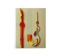 Artery8 Abstract Musical Symbols Clefs Music Canvas Wall Art Print | Size: W24" x H32" Artery8 Multicolor W24" x H32"