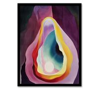 Abstract Sci-Fi Cave Artwork Fantasy Sun Moon Framed Art Print Artery8 Multi A4