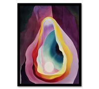Abstract Sci-Fi Cave Artwork Fantasy Sun Moon Framed Art Print Artery8 Multi A4