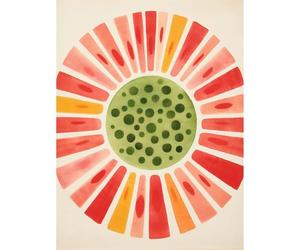 Artery8 Abstract Watermelon Kitchen Artwork Bright Colourful Pastel Pigments Extra Large XL Wall Art Poster Print