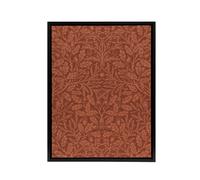 Artery8 Acorns & Oak Leaves Pattern Framed Canvas Wall Art Print W. Morris in Brown | Size: W12" x H16" Artery8 Brown W12" x H16"