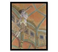 Artery8 Acrobat Miss La La at Cirque Fernando Wall Art Print Framed Poster 12x16 inch Artwork By Edgar Degas : Circus Themed Artwork For Playroom Hallway Or Creative Studio Fun Expressive Décor