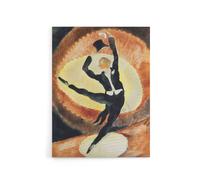 Artery8 Acrobatic Male Dancer with Top Hat Demuth Canvas Wall Art Print in Brown | Size: W24" x H32" Artery8 Brown W24" x H32"