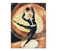 Artery8 Acrobatic Male Dancer With Top Hat Demuth Wall Art Poster Print 12X16"