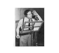 Artery8 Actor Orson Welles Studio Photograph Canvas Wall Art Print in Grey | Size: W18" x H24" Artery8 Grey W18" x H24"