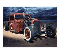 Artery8 Adams Speedshop American Muscle Classic Car Photo Premium Wall Art Canvas Print 18X24 Inch