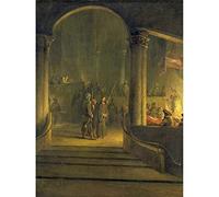 Artery8 Aert De Gelder Christ Before Caiphas Painting Unframed Wall Art Print Poster Home Decor Premium