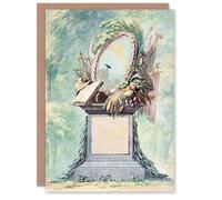 Artery8 Aert Schouman Art Card 18th Century Monument Design Watercolour