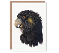 Artery8 Aert Schouman Art Card Cockatoo Parrot Head Watercolour