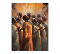 Artery8 African Country Gospel Choir Music Artwork Unframed Wall Art Print Poster Home Decor Premium