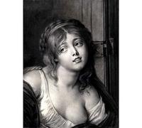 Artery8 After Jeanbaptiste Greuze The Listener Drawing Extra Large XL Wall Art Poster Print