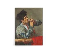 Artery8 After the Bullfight Bullfighter Smoking Canvas Wall Art Print 24X32 Artwork By Cassatt : Elegant Spanish Theme Piece Adding Colour Energy And Drama To Modern Home Interiors