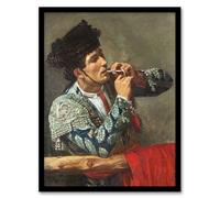 Artery8 After the Bullfight Bullfighter Smoking Wall Art Print Framed Poster 12x16 inch Artwork By Cassatt : Elegant Spanish Theme Piece Adding Colour Energy And Drama To Modern Home Interiors
