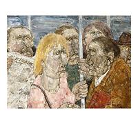 Artery8 Akira Tanaka Le Metro Circa 1972 Large XL Wall Art Canvas Print