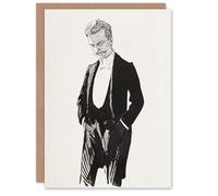 Artery8 Albert Edelfelt Composer Jean Sibelius Portrait Personalised Art Greeting Card