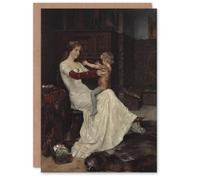 Artery8 Albert Edelfelt Queen Bianca of Namur With Son Blank Art Greeting Card