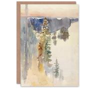 Artery8 Albert Edelfelt View from Kaukola Ridge Watercolour Art Greeting Card Artery8 Multicolor