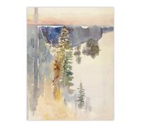 Artery8 Albert Edelfelt View from Kaukola Ridge Watercolour Wall Art Print | Size: W24" x H32" Artery8 Multicolor W24" x H32"