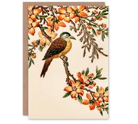 Artery8 Albert Racine Art Card Birds Flowers Chinese Pattern Detail