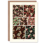 Artery8 Albert Racinet Art Card Pink Green Floral Patterns