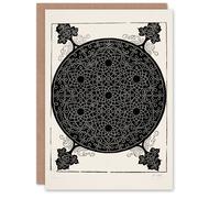 Artery8 Albrecht Durer Art Card Knob With Seven Hexagonal Stars