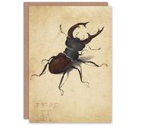 Artery8 Albrecht Durer Art Card Stag Beetle Nature Study Painting
