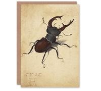 Artery8 Albrecht Durer Art Card Stag Beetle Nature Study Painting
