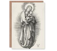 Artery8 Albrecht Durer Art Card The Virgin on a Crescent Moon in White Artery8 White