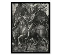 Artery8 Albrecht Durer Knight Death And The Devil Framed Wall Art Picture Print A3