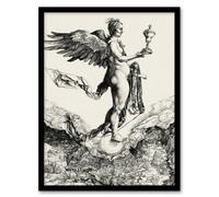Artery8 Albrecht Durer Nemesis Goddess The Great Fortune Framed Wall Art Print A3
