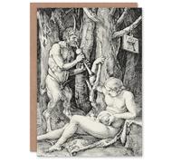 Artery8 Albrecht Durer Personalised Art Card Satyr Family Nymph and Infant