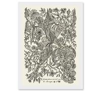 Artery8 Alexander Senegat Design For Textiles Etching Artwork Framed Wall Art Print A4