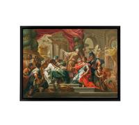 Artery8 Alexander The Great In Temple of Jerusalem Framed Canvas Wall Art Print | Size: W12" x H16" Artery8 Multicolor W12" x H16"