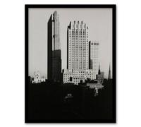 Artery8 Alfred Stieglitz New York View From The Shelton Framed Wall Art Print in Black | Size: A4 Artery8 Black A4
