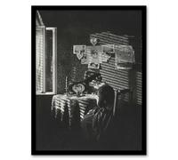 Artery8 Alfred Stieglitz Sun Rays Paula in Berlin Portrait Framed Art Print in Grey | Size: A4 Artery8 Grey A4