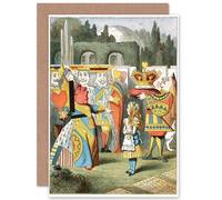 Wee Blue Coo PAINTING BOOK CARROL ALICE WONDERLAND TENNIEL OFF HEAD GREETINGS CARD