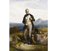 Artery8 Allan Sir Walter Scott Novelist Poet Dogs Portrait Art Print Canvas Premium Wall Decor Poster Mural