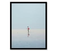 Artery8 Alone At Sea By Amy Denver Minimalist Soft Pastel Ocean Pale Blue Minimalism Simple Modern Artwork Artwork Framed Wall Art Print 18X24 Inch