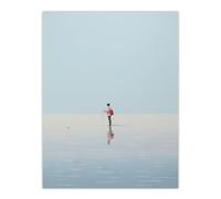 Artery8 Alone At Sea By Amy Denver Minimalist Soft Pastel Ocean Pale Blue Minimalism Simple Modern Artwork Large Wall Art Poster Print Thick Paper 18X24 Inch