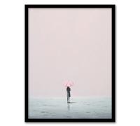 Artery8 Alone No 1 By Amy Denver Minimalist Soft Pastel Peaceful Pink Minimalism Simple Modern Artwork Artwork Framed Wall Art Print 18X24 Inch
