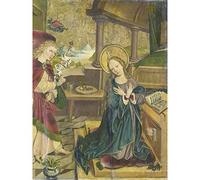 Artery8 Altaar Annunciation To The Virgin Painting Large Wall Art Poster Print Thick Paper 18X24 Inch