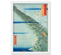 Artery8 Ama no hashidate Tango Province Utagawa Hiroshige Japanese Woodblock Artwork Framed Wall Art Print A4