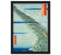 Artery8 Ama no hashidate Tango Province Utagawa Hiroshige Japanese Woodblock Artwork Framed Wall Art Print A4