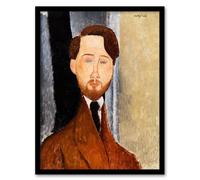 Artery8 Amedeo Modigliani Framed Wall Art Print Leopold Zborowski Portrait | Size: A3 Artery8 Multicolor A3