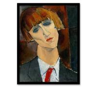 Artery8 Amedeo Modigliani Framed Wall Art Print Madame Kisling Portrait | Size: A3 Artery8 Multicolor A3