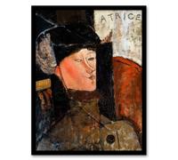Artery8 Amedeo Modigliani Framed Wall Art Print Portrait of Beatrice Hastings | Size: A3 Artery8 Multicolor A3