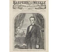 Artery8 American Abraham Lincoln Born Kentucky Harpers Weekly Premium Wall Art Canvas Print 18X24 Inch