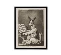 Artery8 And so was his grandfather Francisco Goya Framed Canvas Wall Art Print in Grey | Size: W12" x H16" Artery8 Grey W12" x H16"