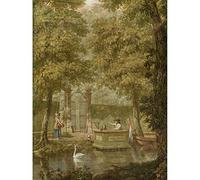 Artery8 Andriessen Dutch Landscape River Boat Painting Art Print Canvas Premium Wall Decor Poster Mural